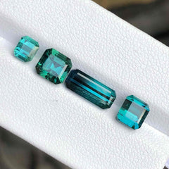 Greenish Blue Tourmaline Set