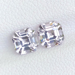 Greyish White Spinel Pair