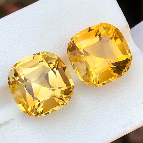 Hot Golden Citrine Pair Gemstone