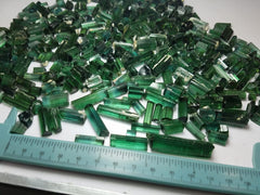 Facet Grade Green Tourmaline from Pech