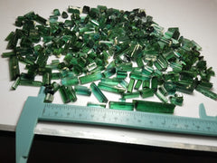 Facet Grade Green Tourmaline from Pech