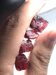 Beautiful 4 Pieces of Facet Grade Rhodolite Garnet