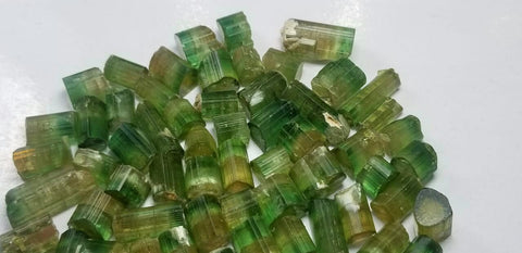 Beautiful Lot of Bicolor Tourmaline slices crystals for sale