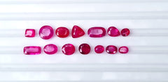 Faceted Ruby Lot from Afghanistan