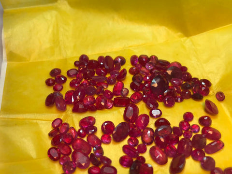 Beautiful Lot of Faceted Ruby for sale