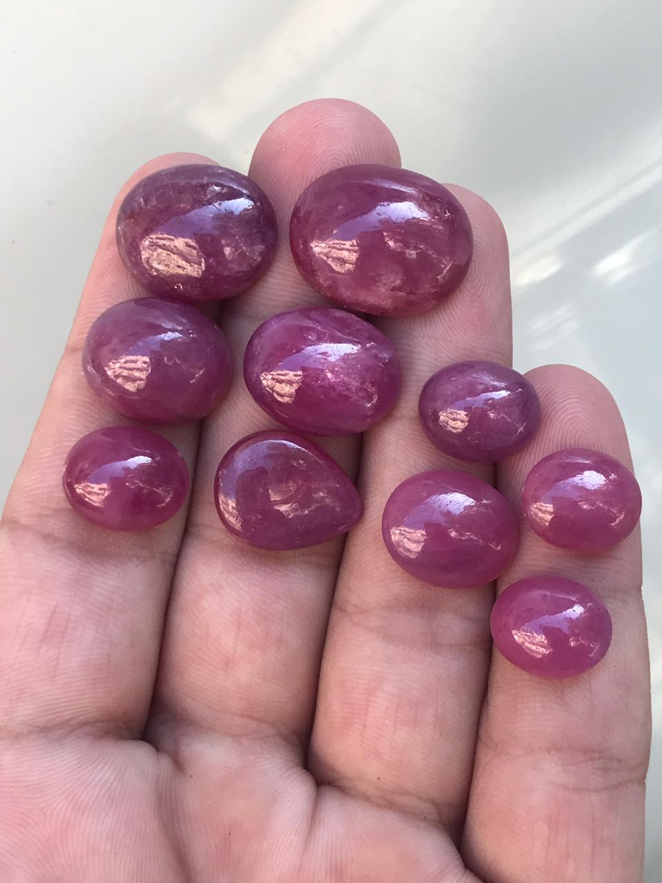 Beautiful ruby Cabochons for sale