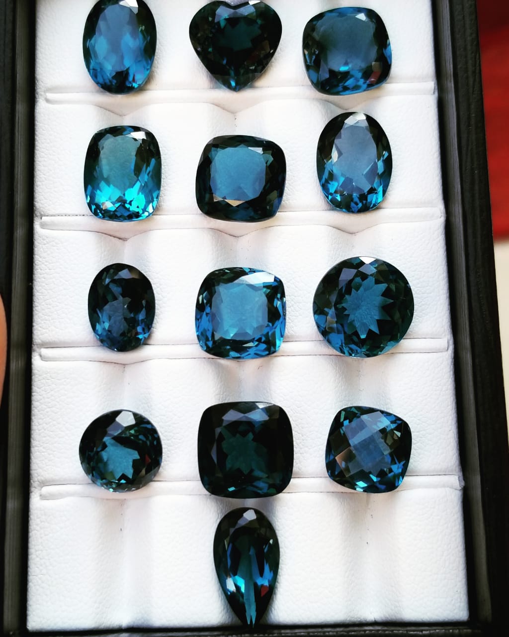 Faceted London blue Topaz for sale