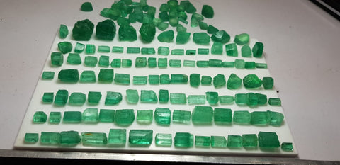 Facet Grade Rough Emeralds available for sale