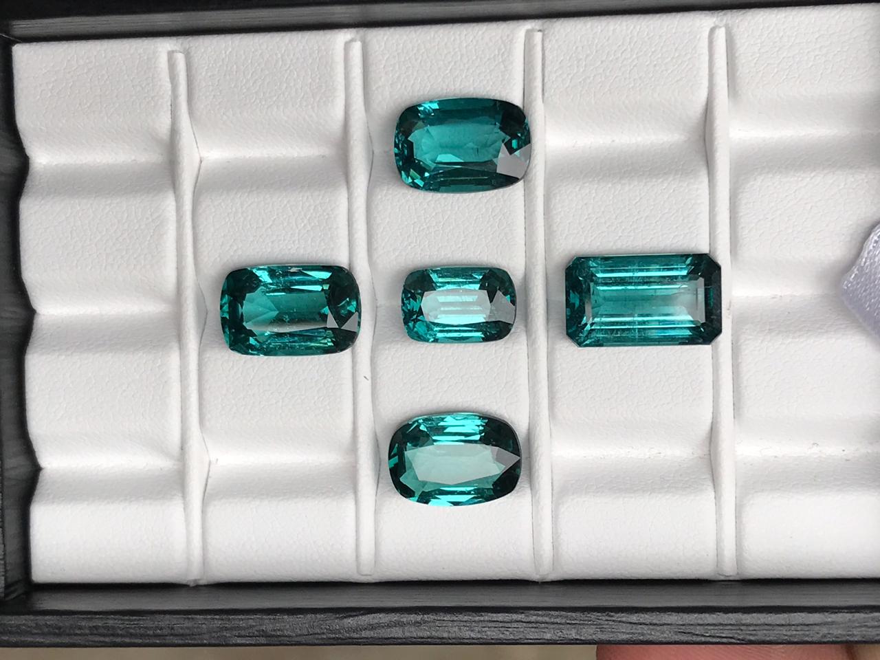 Beautiful Color Faceted blue tourmaline for sale