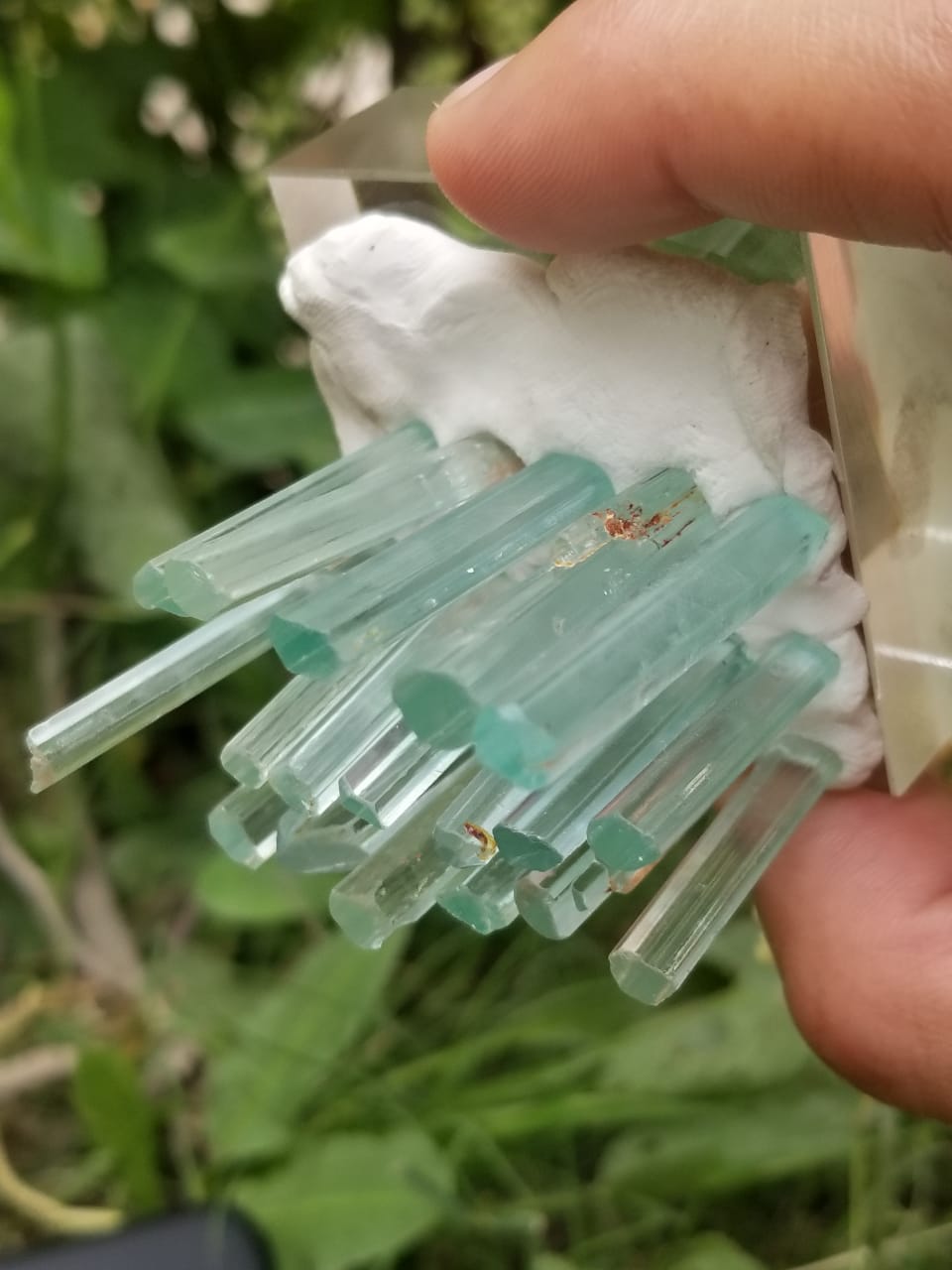 Aquamarine crystals Pencils available for sale