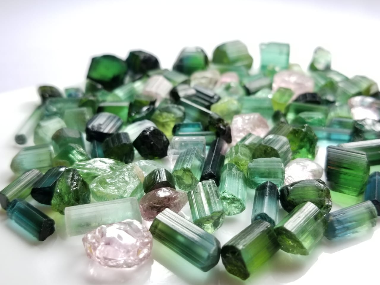 Beautiful and Big Lot of Different Colors of Facet Rough Tourmaline