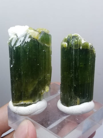 Green Tourmaline crystals from Afghanistan available for sale