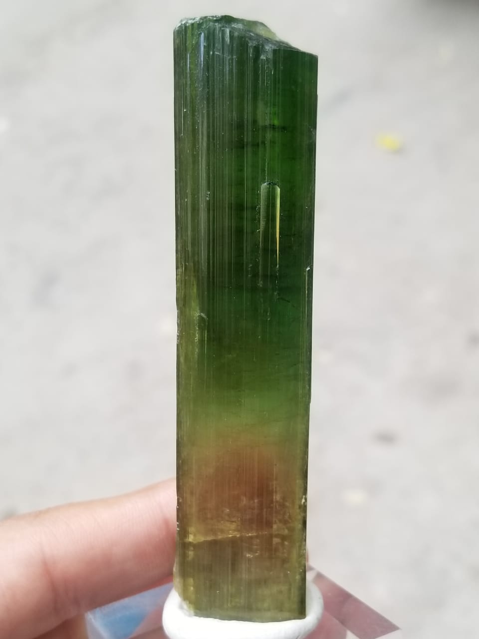 Bicolor Natural Terminated Tourmaline crystal available for sale