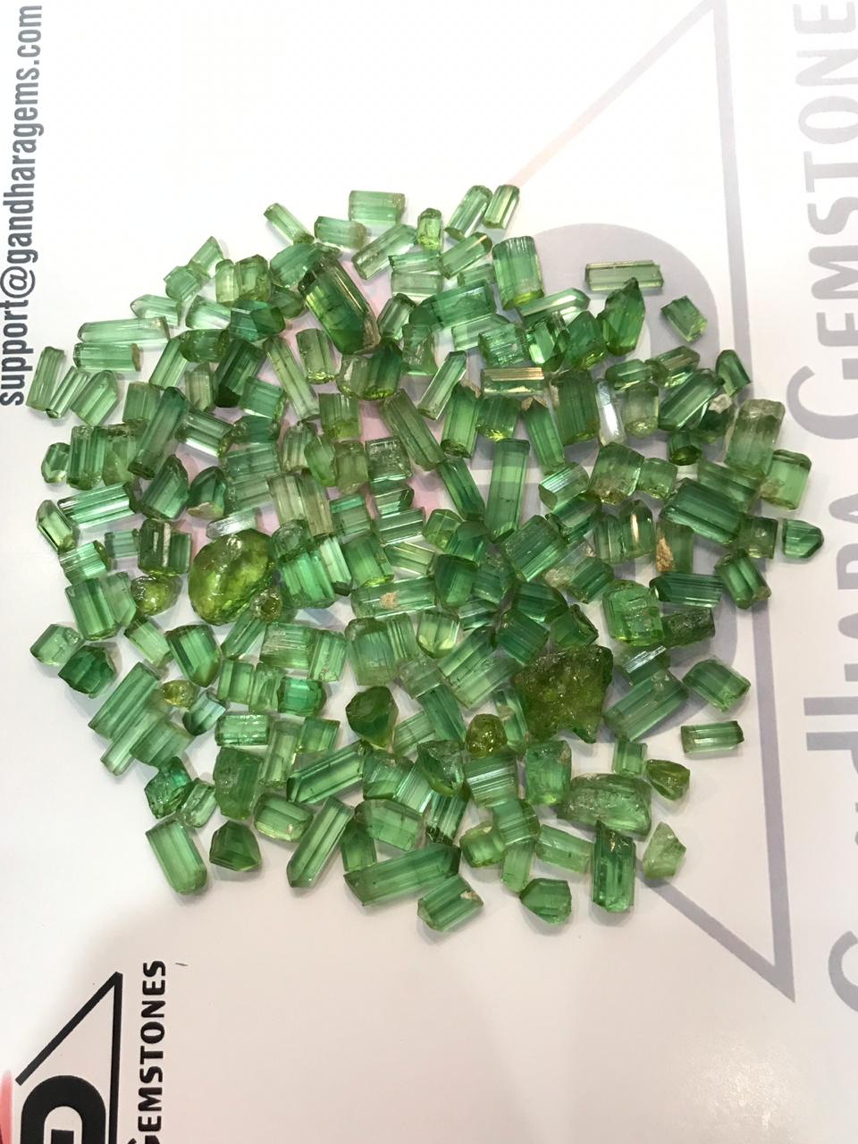 Amazing and Blended Facet Grade Green Tourmaline