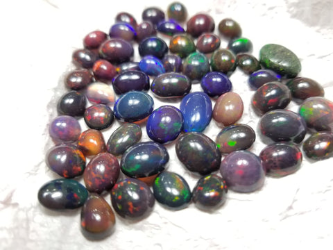 Natural Black Opal (Rich Quality of Full Fires)