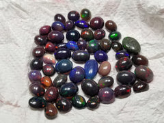 Natural Black Opal (Rich Quality of Full Fires)