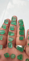 Facet Grade Rough Emeralds Lot available for sale