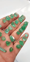 Facet Grade Rough Emeralds Lot available for sale