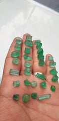 Facet Grade Rough Emeralds Lot available for sale