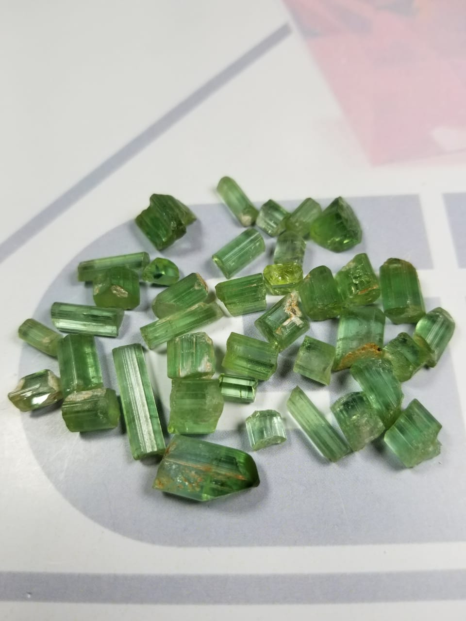 Facet Rough Green Tourmaline from the mines of Jaba Kuna