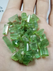 Facet Rough Green Tourmaline from the mines of Jaba Kuna