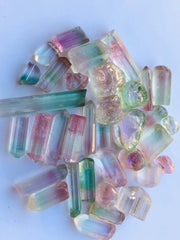 Beautiful Facet Rough Bicolor Tourmaline from Kunar