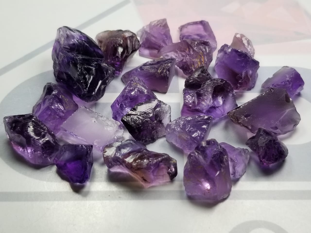 Facet Grade Rough Amethyst from the Mines of Madagascar