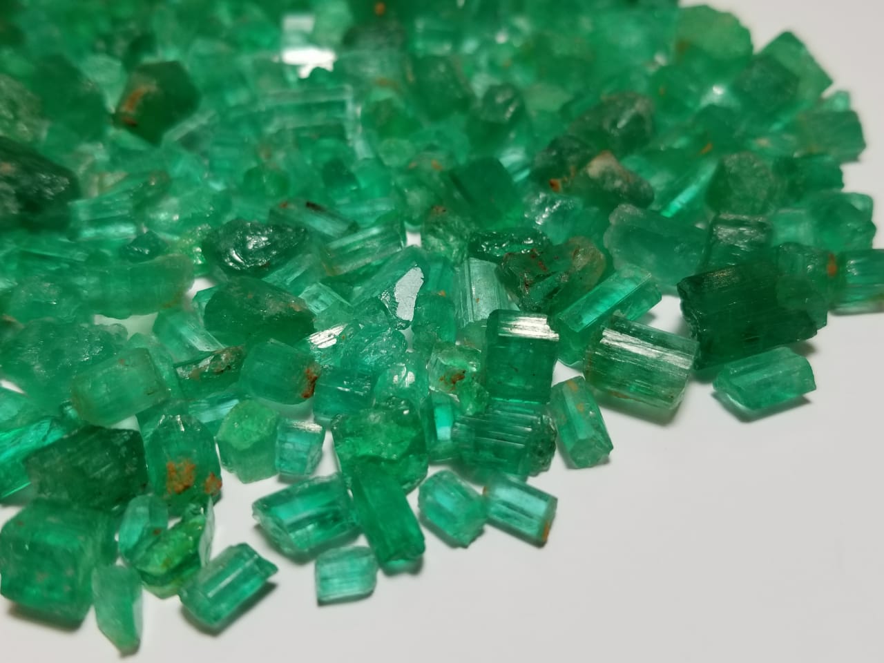Buy Facet Grade Rough Emeralds Lot available for sale