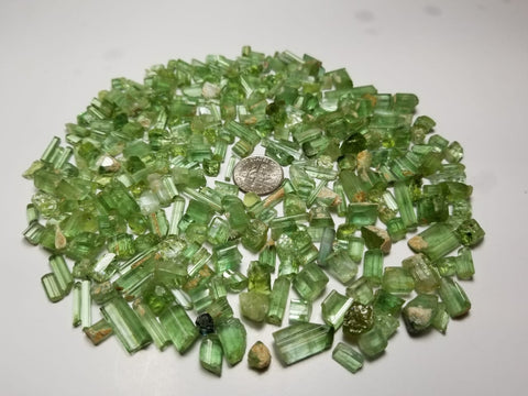 Beautiful Facet Rough Green Tourmaline from the mines of Jaba Kunar