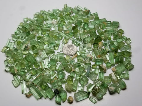 Beautiful Facet Rough Green Tourmaline from the mines of Jaba Kunar