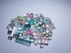 Beautiful Facet Rough Light Pink and Green Tourmaline