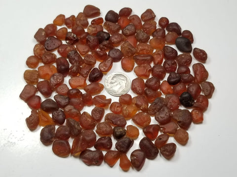 Riverbeds clean Facet Grade Rough Hessonite Garnet available for sale