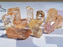 Fabulous Facet Rough pink & imperial Topaz