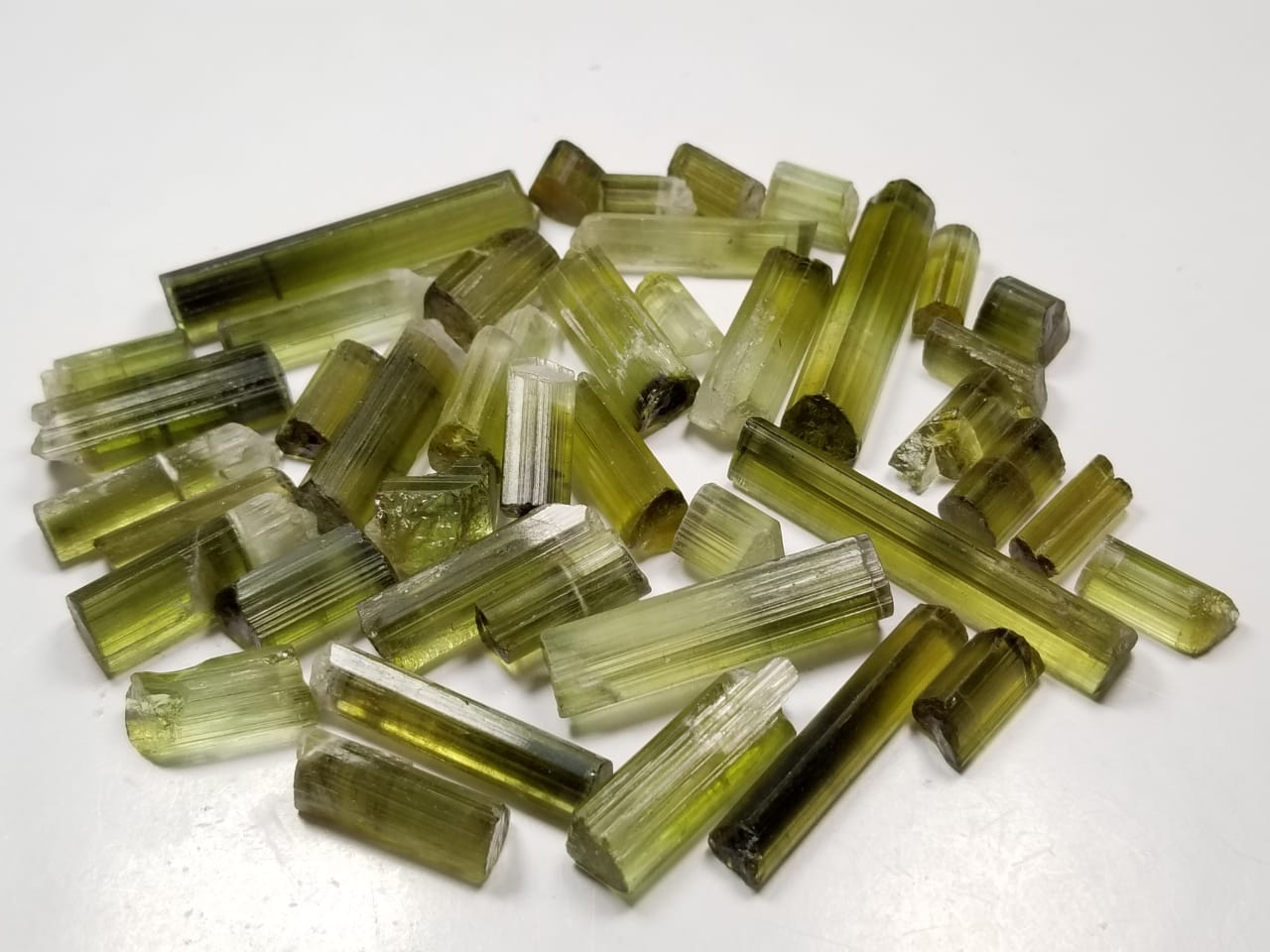 Greenish yellow color facet Grade Tourmaline lot available for sale