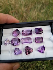 Big and Beautiful different Faceted Amethyst Gemstones