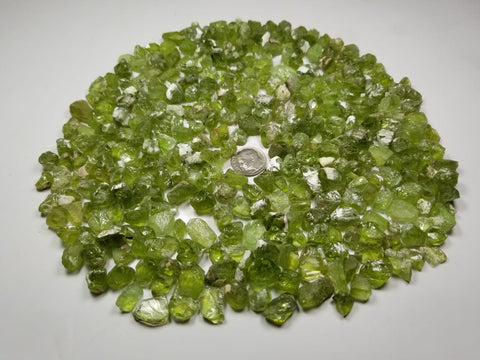 Facet Grade Rough Peridot Lot available for sale