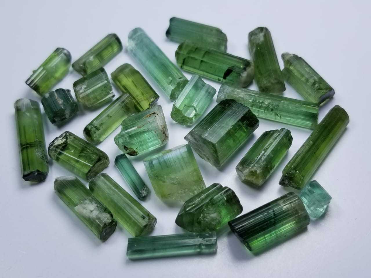 Green Tourmaline crystals lot Available Sourced from Afghanistan Mines