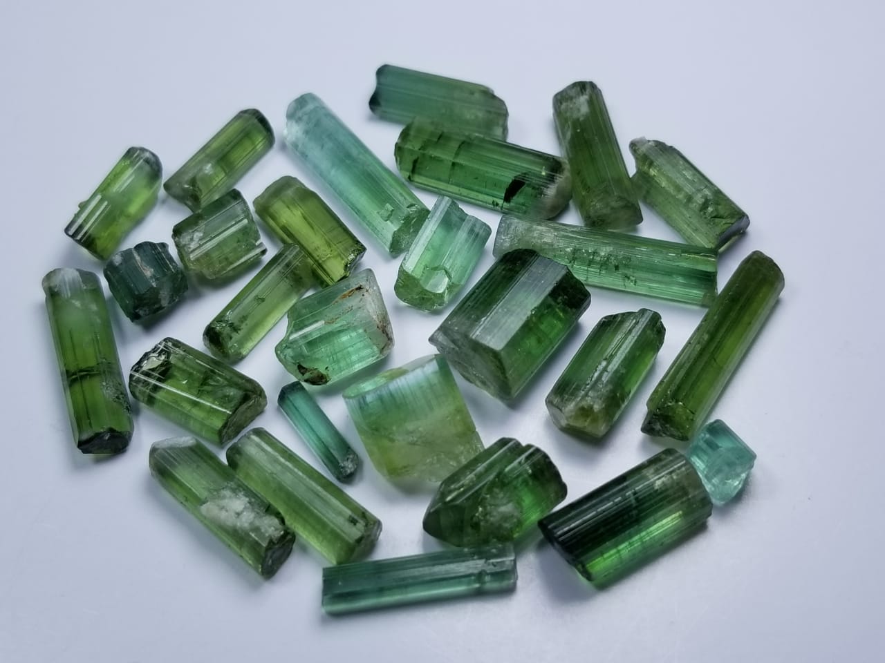 Green Tourmaline crystals lot Available Sourced from Afghanistan Mines