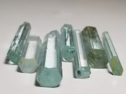 Aquamarine Gemy crystals lot