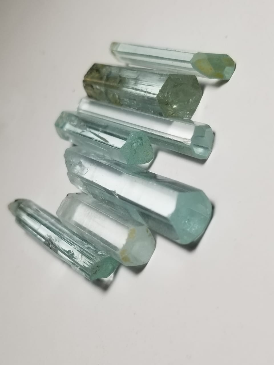 Aquamarine Gemy crystals lot