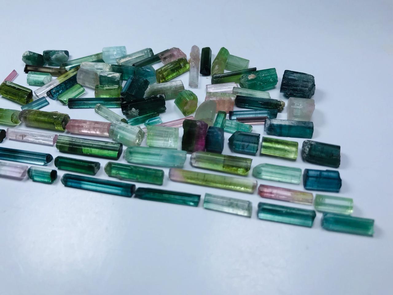 Beautiful and Blended Tourmaline Crystals