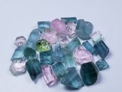 Beautiful Facet Rough Light blue & Pink Tourmaline