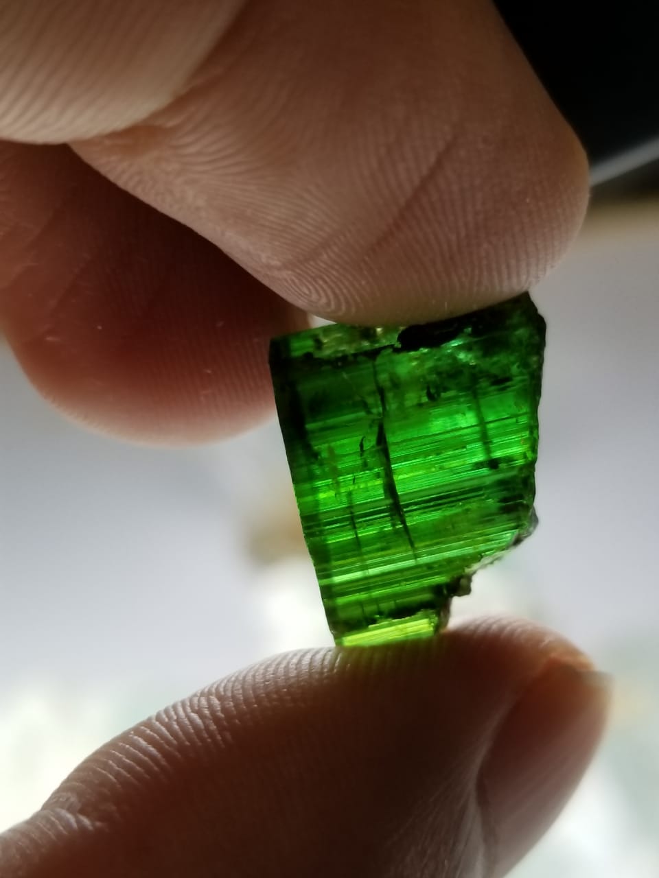 Beautiful and Clean Green Color Facet Grade Tourmaline
