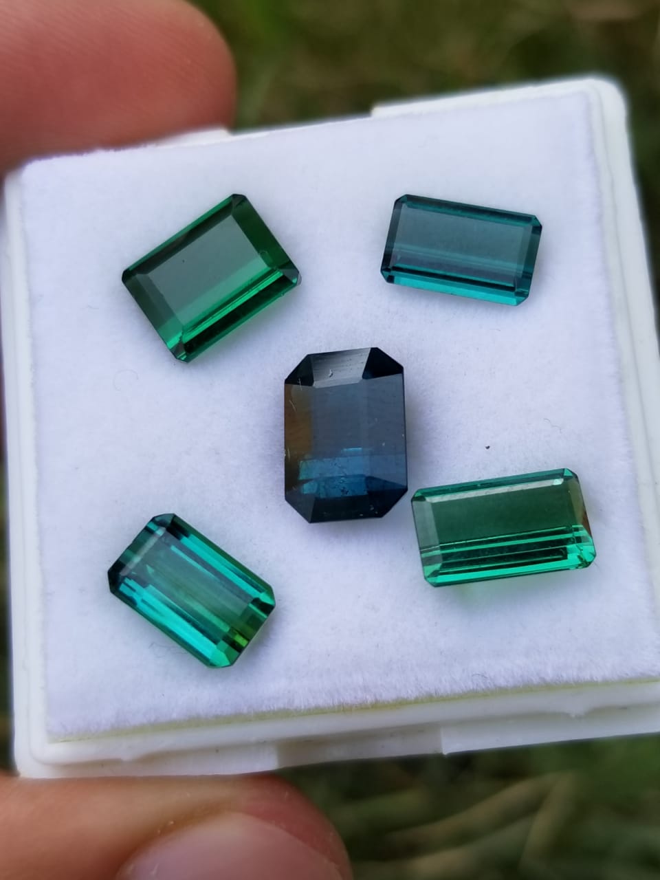 Green and blue Tourmaline lot available for sale