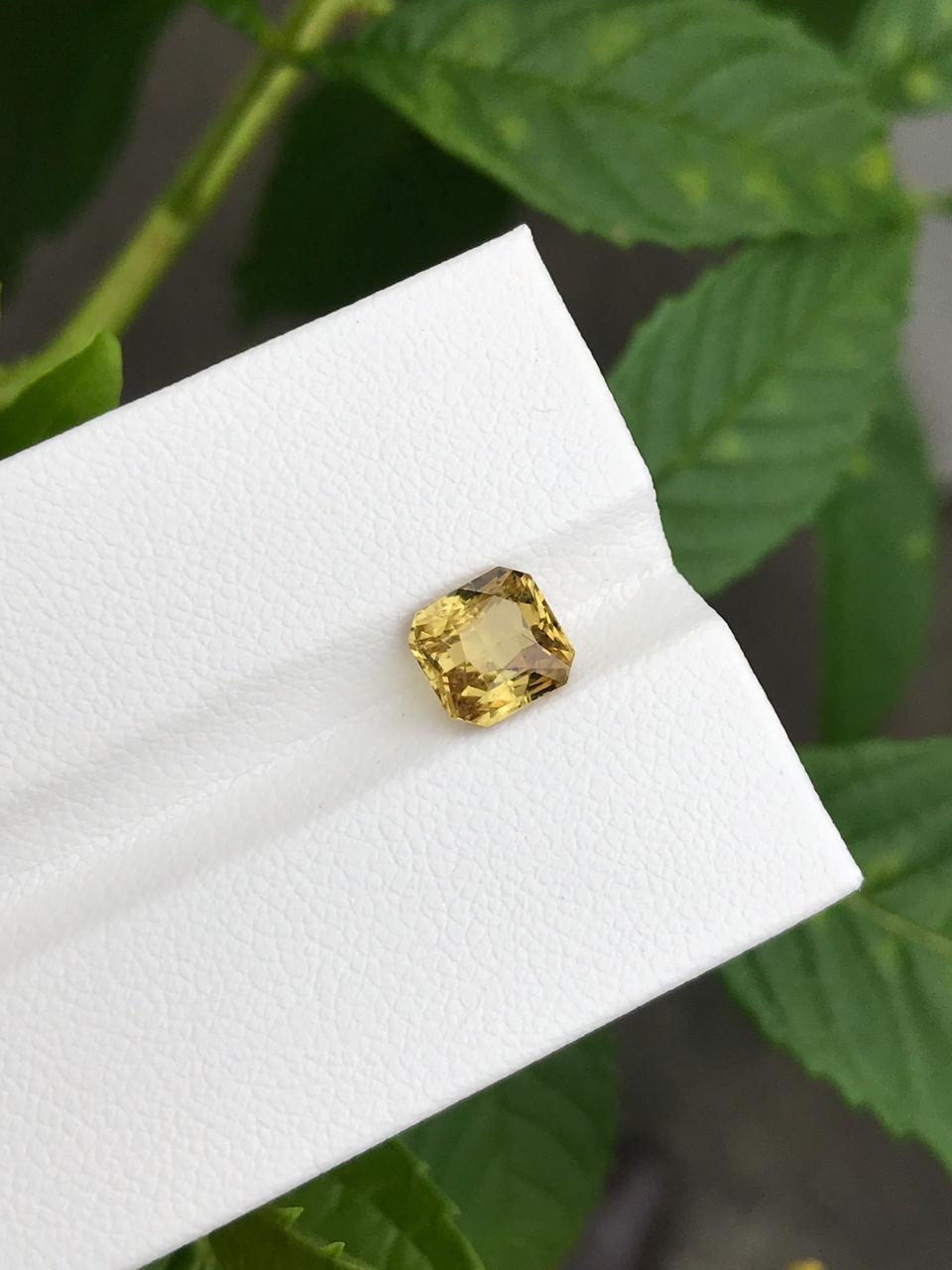 Yellow Sapphire color Faceted single piece available for sale