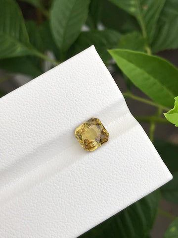 Yellow Sapphire color Faceted single piece available for sale