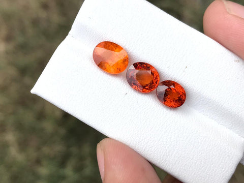 Faceted Orange Spessartite available for sale