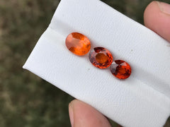 Faceted Orange Spessartite available for sale