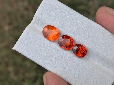 Faceted Orange Spessartite available for sale