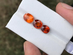 Faceted Orange Spessartite available for sale